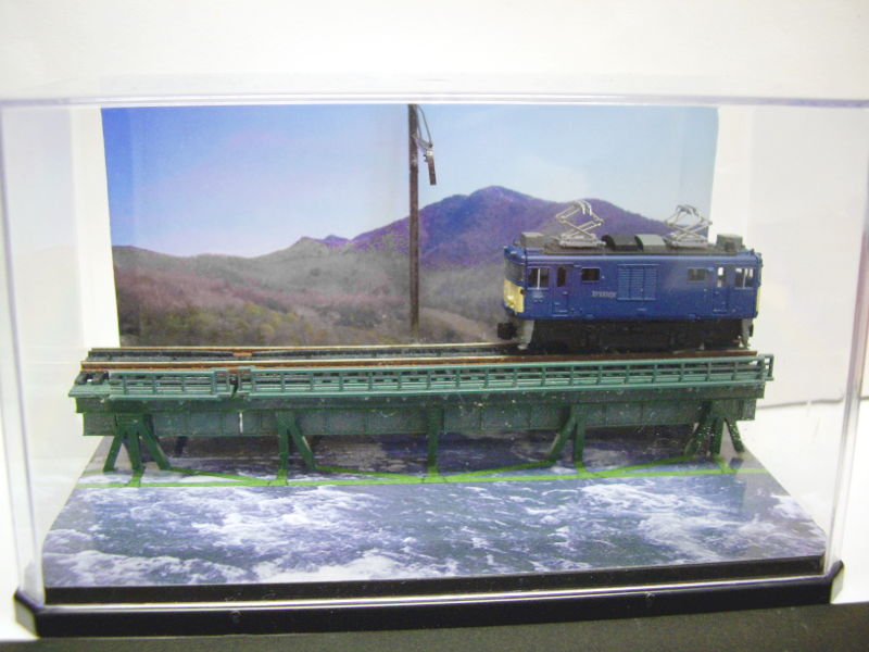 「渋川大正橋」ジオラマ全景 「渋川大正橋」ジオラマ全景