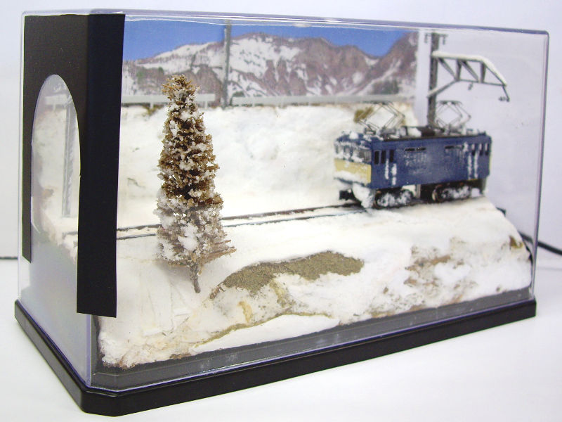 「雪解けの中央西線」ジオラマ全景 「雪解けの中央西線」ジオラマ全景
