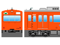 秩父鉄道1000系(オレンジ)のペーパークラフトへ 秩父鉄道1000系(オレンジ)のペーパークラフトへ
