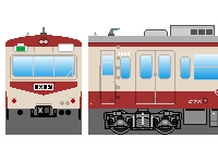 秩父鉄道1000系(100型カラー)のペーパークラフトへ 秩父鉄道1000系(100型カラー)のペーパークラフトへ