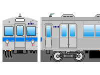 秩父鉄道2000系のペーパークラフトへ 秩父鉄道2000系のペーパークラフトへ
