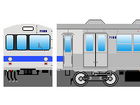 福島交通7000系のペーパークラフトへ 福島交通7000系のペーパークラフトへ