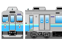 伊豆急行8000系のペーパークラフトへ 伊豆急行8000系のペーパークラフトへ