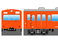 国鉄101系(オレンジ・附属編成)のペーパークラフトへ 国鉄101系(オレンジ・附属編成)のペーパークラフトへ