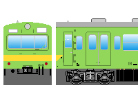 国鉄101系(ウグイス・関西線)のペーパークラフトへ 国鉄101系(ウグイス・関西線)のペーパークラフトへ