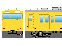 国鉄103系(その14・新製冷房車・カナリア)のペーパークラフトへ 国鉄103系(その14・新製冷房車・カナリア)のペーパークラフトへ