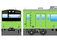 国鉄201系(その3)のペーパークラフトへ 国鉄201系(その3)のペーパークラフトへ