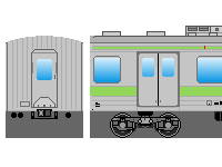 国鉄205系(その2-2・山手線)のペーパークラフトへ 国鉄205系(その2-2・山手線)のペーパークラフトへ