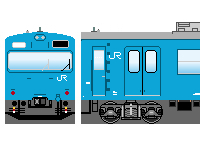 JR西日本103系(その1)のペーパークラフトへ JR西日本103系(その1)のペーパークラフトへ