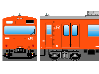 JR西日本103系(その2)のペーパークラフトへ JR西日本103系(その2)のペーパークラフトへ