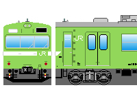 JR西日本103系(その3)のペーパークラフトへ JR西日本103系(その3)のペーパークラフトへ