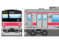 JR東日本205系(その11-1・初期型・京葉線)のペーパークラフトへ JR東日本205系(その11-1・初期型・京葉線)のペーパークラフトへ
