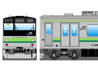 JR東日本205系(その2-1・横浜・根岸線)のペーパークラフトへ JR東日本205系(その2-1・横浜・根岸線)のペーパークラフトへ