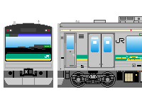JR東日本205系(その22・南武支線)のペーパークラフトへ JR東日本205系(その22・南武支線)のペーパークラフトへ