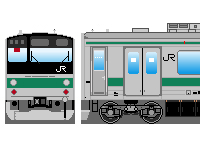 JR東日本205系(その4-1・埼京・川越線)のペーパークラフトへ JR東日本205系(その4-1・埼京・川越線)のペーパークラフトへ