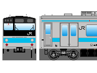 JR東日本205系(その6-1・京浜東北・根岸線)のペーパークラフトへ JR東日本205系(その6-1・京浜東北・根岸線)のペーパークラフトへ