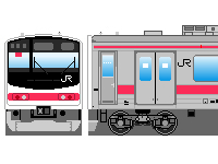 JR東日本205系(その7-1・京葉線)のペーパークラフトへ JR東日本205系(その7-1・京葉線)のペーパークラフトへ