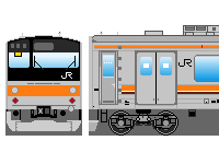 JR東日本205系(その9-1・武蔵野線・VVVF制御車)のペーパークラフトへ JR東日本205系(その9-1・武蔵野線・VVVF制御車)のペーパークラフトへ