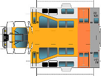 近鉄20000系「楽」のペーパークラフトその1へ 近鉄20000系「楽」のペーパークラフトその1へ