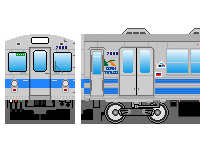 弘南鉄道7000系のペーパークラフトへ 弘南鉄道7000系のペーパークラフトへ