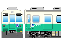ことでん1200形(その2)のペーパークラフトへ ことでん1200形(その2)のペーパークラフトへ