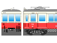 ことでん30形のペーパークラフトへ ことでん30形のペーパークラフトへ
