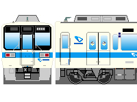 小田急8000形(その8)のペーパークラフトへ 小田急8000形(その8)のペーパークラフトへ
