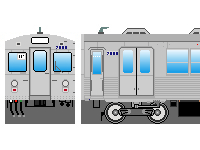 東急7000系のペーパークラフトへ 東急7000系のペーパークラフトへ