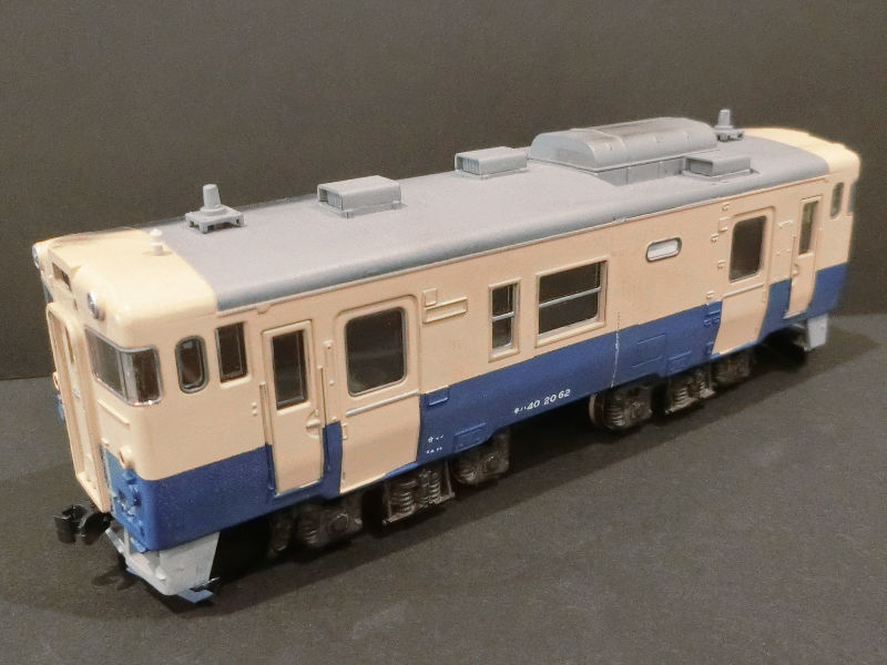 「国鉄キハ40形小倉工場試験色」車両全体像 「国鉄キハ40形小倉工場試験色」車両全体像