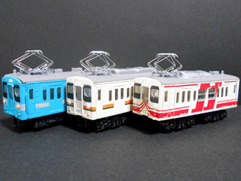 クモハ119-100 3色勢ぞろい クモハ119-100 3色勢ぞろい