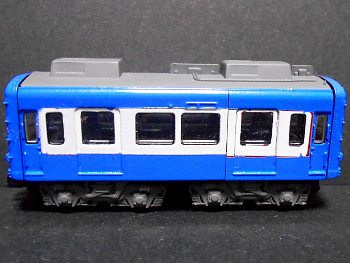 「京急電鉄800形BLUE SKY DHARMA(ウソ電)」車両全体像 「京急電鉄800形BLUE SKY DHARMA(ウソ電)」車両全体像