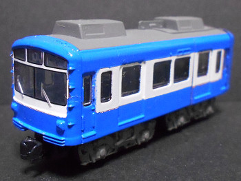 「京急電鉄800形BLUE SKY DHARMA(ウソ電)」車両全体像 「京急電鉄800形BLUE SKY DHARMA(ウソ電)」車両全体像