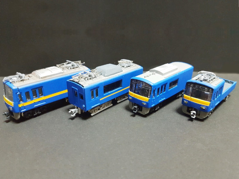 「京急電鉄の事業用車(ウソ電)」編成全体像 「京急電鉄の事業用車(ウソ電)」編成全体像