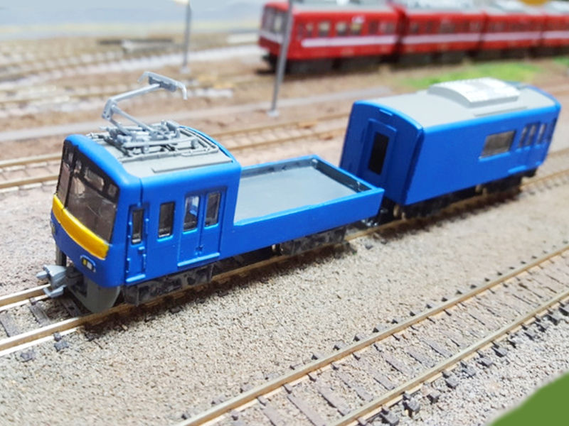 「京急電鉄の事業用車(ウソ電)」編成全体像 「京急電鉄の事業用車(ウソ電)」編成全体像