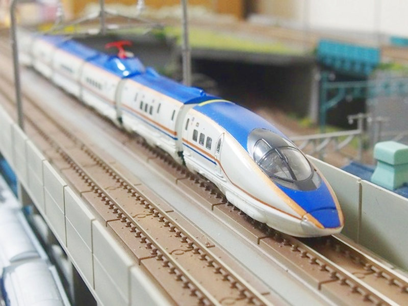 「JR西日本500系北陸新幹線色(ウソ電)」編成全体像 「JR西日本500系北陸新幹線色(ウソ電)」編成全体像