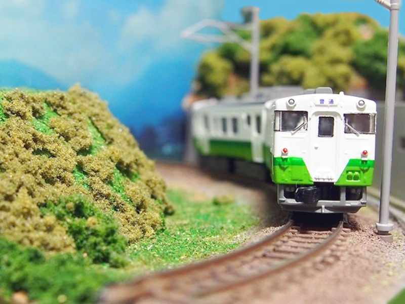 「JR東日本キハ48形東北色」編成全体像 「JR東日本キハ48形東北色」編成全体像