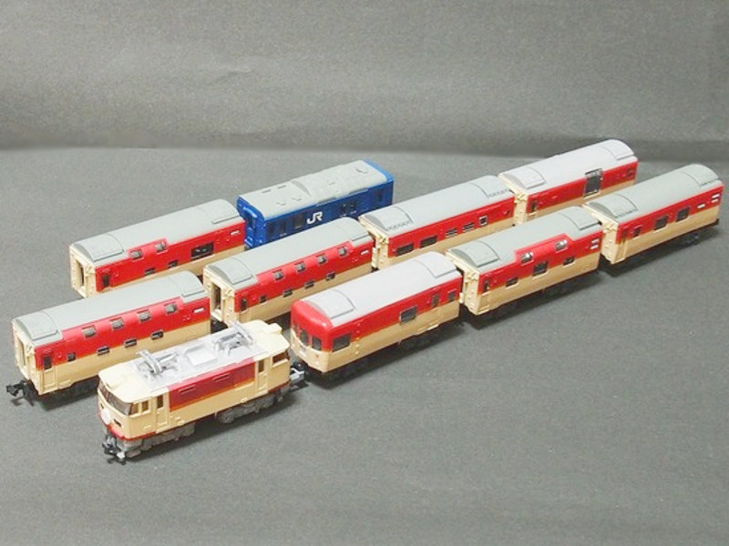 「JR西日本24系サンライズ出雲(ウソ電)」編成全体像 「JR西日本24系サンライズ出雲(ウソ電)」編成全体像