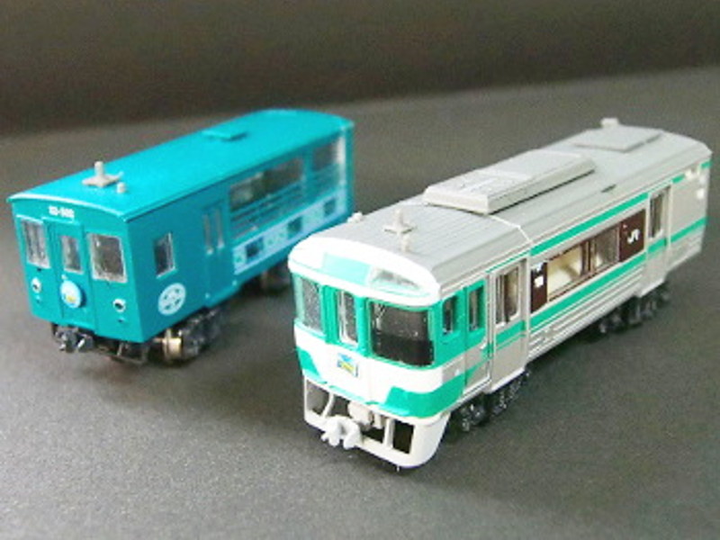 「JR四国瀬戸大橋トロッコ」編成全体像 「JR四国瀬戸大橋トロッコ」編成全体像