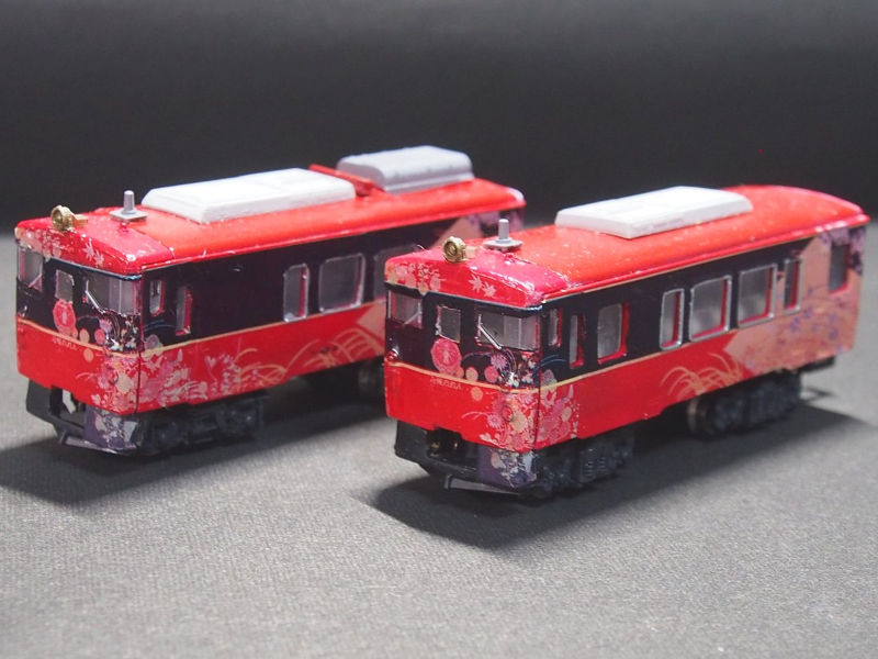 「JR西日本キハ48形花嫁のれん」編成全体像 「JR西日本キハ48形花嫁のれん」編成全体像