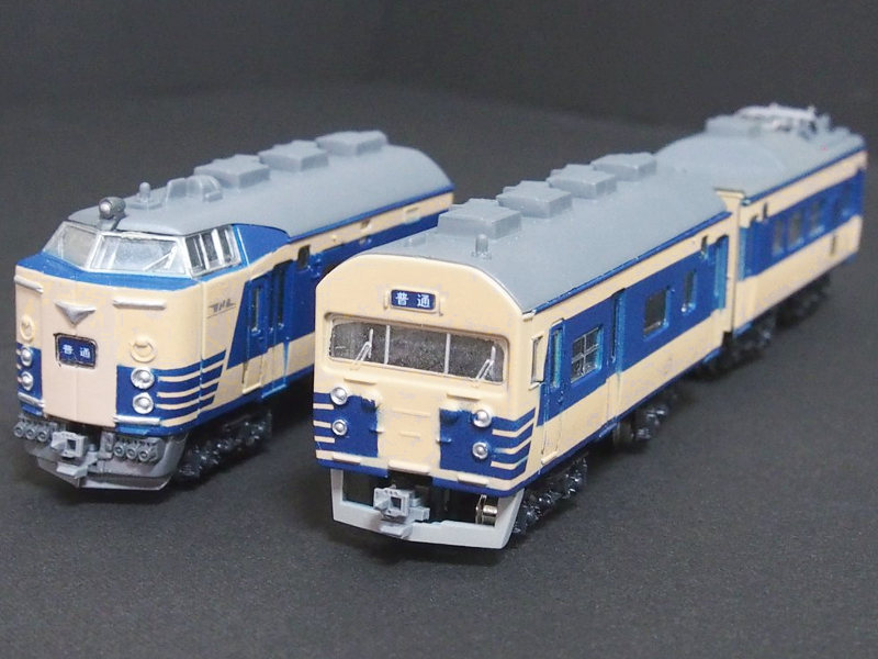 「JR西日本419系寝台特急色(ウソ電)」編成全体像 「JR西日本419系寝台特急色(ウソ電)」編成全体像