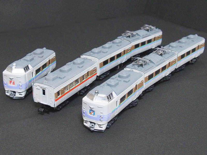 「JR北海道485系ライラック(ウソ電)」編成全体像 「JR北海道485系ライラック(ウソ電)」編成全体像