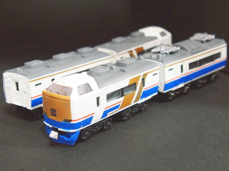 「JR西日本485系かがやき(ウソ電)」編成全体像 「JR西日本485系かがやき(ウソ電)」編成全体像