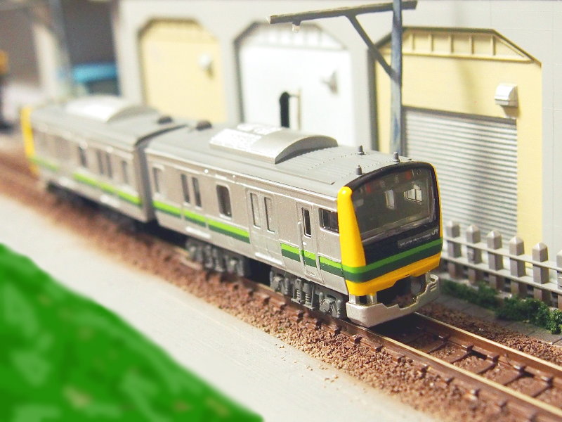 「JR東日本GV-E233系(ウソ電)」編成全体像 「JR東日本GV-E233系(ウソ電)」編成全体像