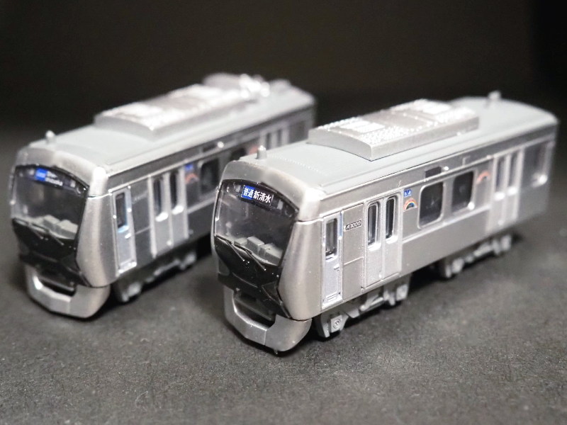 「静岡鉄道A3000形無塗装車」編成全体像 「静岡鉄道A3000形無塗装車」編成全体像