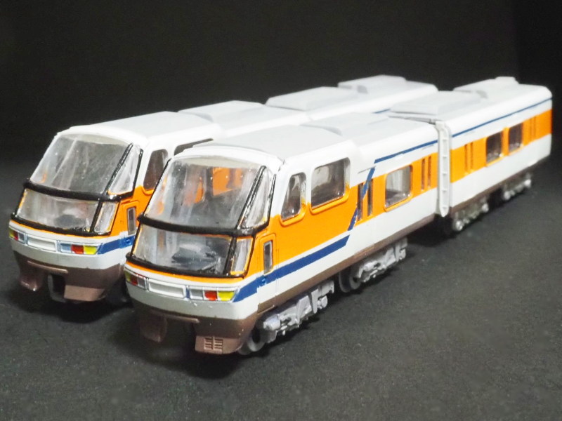 「名古屋鉄道8500系北アルプス初期案(ウソ電)」編成全体像 「名古屋鉄道8500系北アルプス初期案(ウソ電)」編成全体像