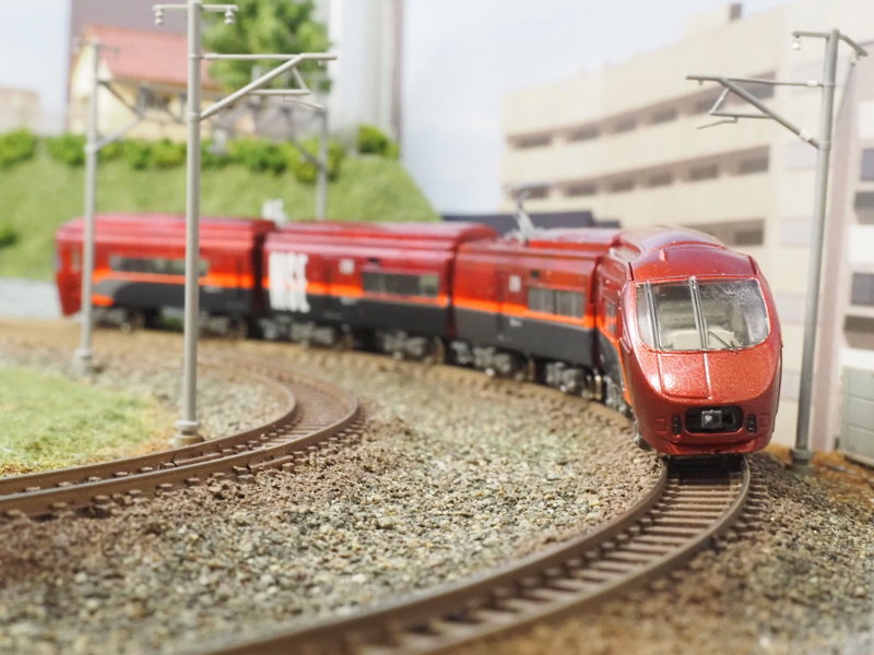 「オーストリアŌBB railjet風小田急60000形(ウソ電)」編成全体像 「オーストリアŌBB railjet風小田急60000形(ウソ電)」編成全体像