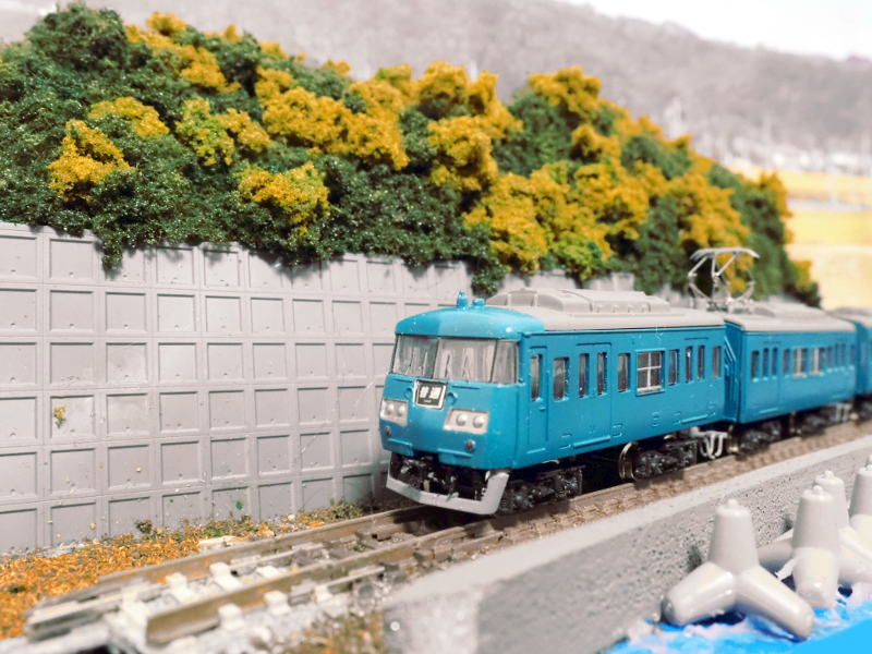 「JR西日本117系和歌山地域色」編成全体像 「JR西日本117系和歌山地域色」編成全体像