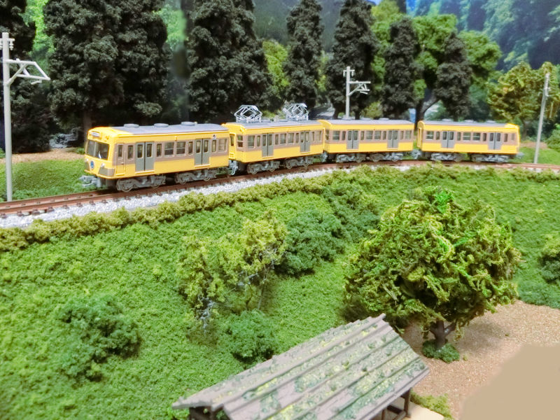 秩父路を行く101系快速急行「奥武蔵」 秩父路を行く101系快速急行「奥武蔵」