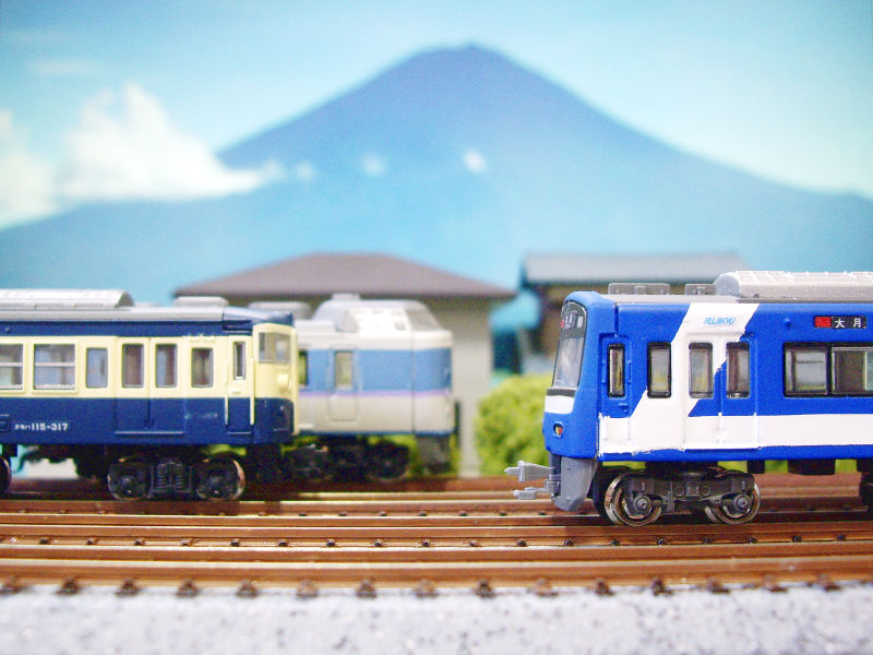 富士急行「河口湖」駅にて 富士急行「河口湖」駅にて