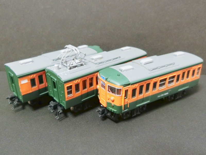 「国鉄115系1000番台(湘南色・冷房準備車)」編成全体像 「国鉄115系1000番台(湘南色・冷房準備車)」編成全体像